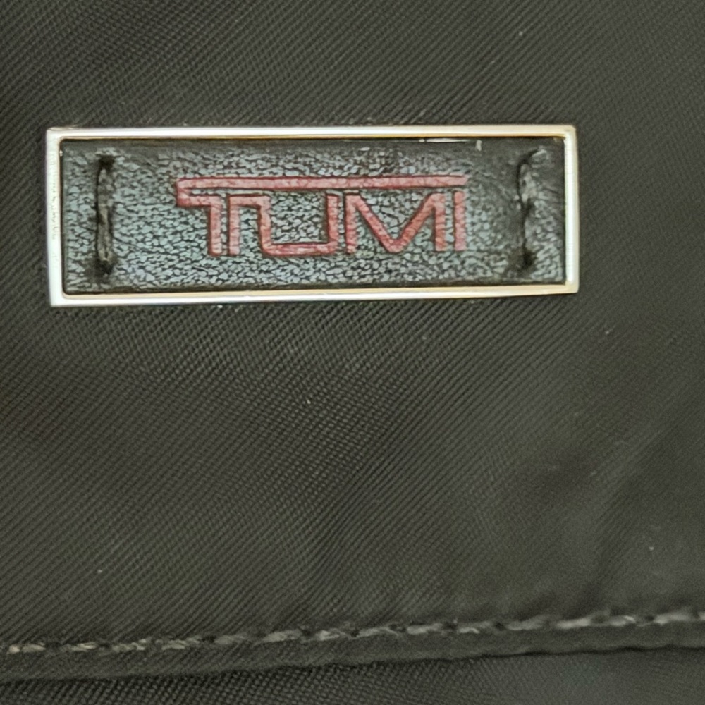 Tumi Black Backpack with Silver Accents - Picture 2 of 6